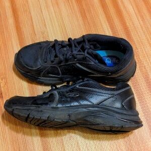 Dr Scholl's Black Leather Sneakers